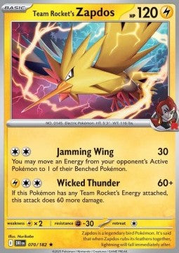 Team Rocket's Zapdos⁣ - Destined Rivals⁣ (Rare)⁣ [070]
