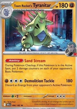 Team Rocket's Tyranitar⁣ - Destined Rivals⁣ (Rare)⁣ [096]
