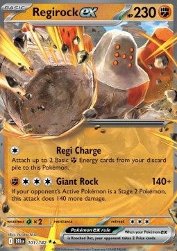 Regirock ex⁣ - Destined Rivals⁣ (Double Rare)⁣ [101]