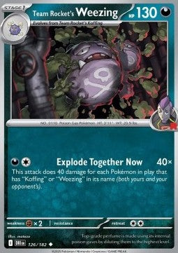 Team Rocket's Weezing⁣ - Destined Rivals⁣ (Uncommon)⁣ [126]