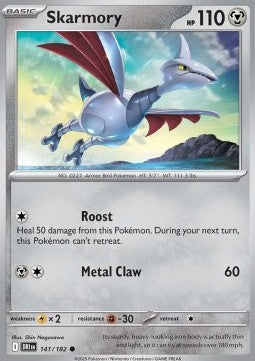 Skarmory⁣ - Destined Rivals⁣ (Common)⁣ [141]