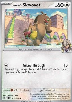 Arven's Skwovet⁣ - Destined Rivals⁣ (Common)⁣ [158]