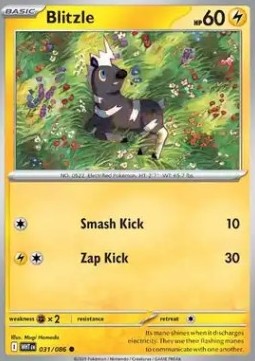 Blitzle⁣ - White Flare⁣ (Common)⁣ [031]