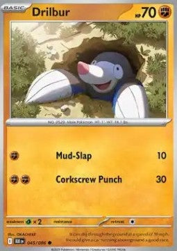 Drilbur⁣ - Black Bolt⁣ (Common)⁣ [045]