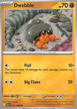 Dwebble⁣ - Black Bolt⁣ (Common)⁣ [051]