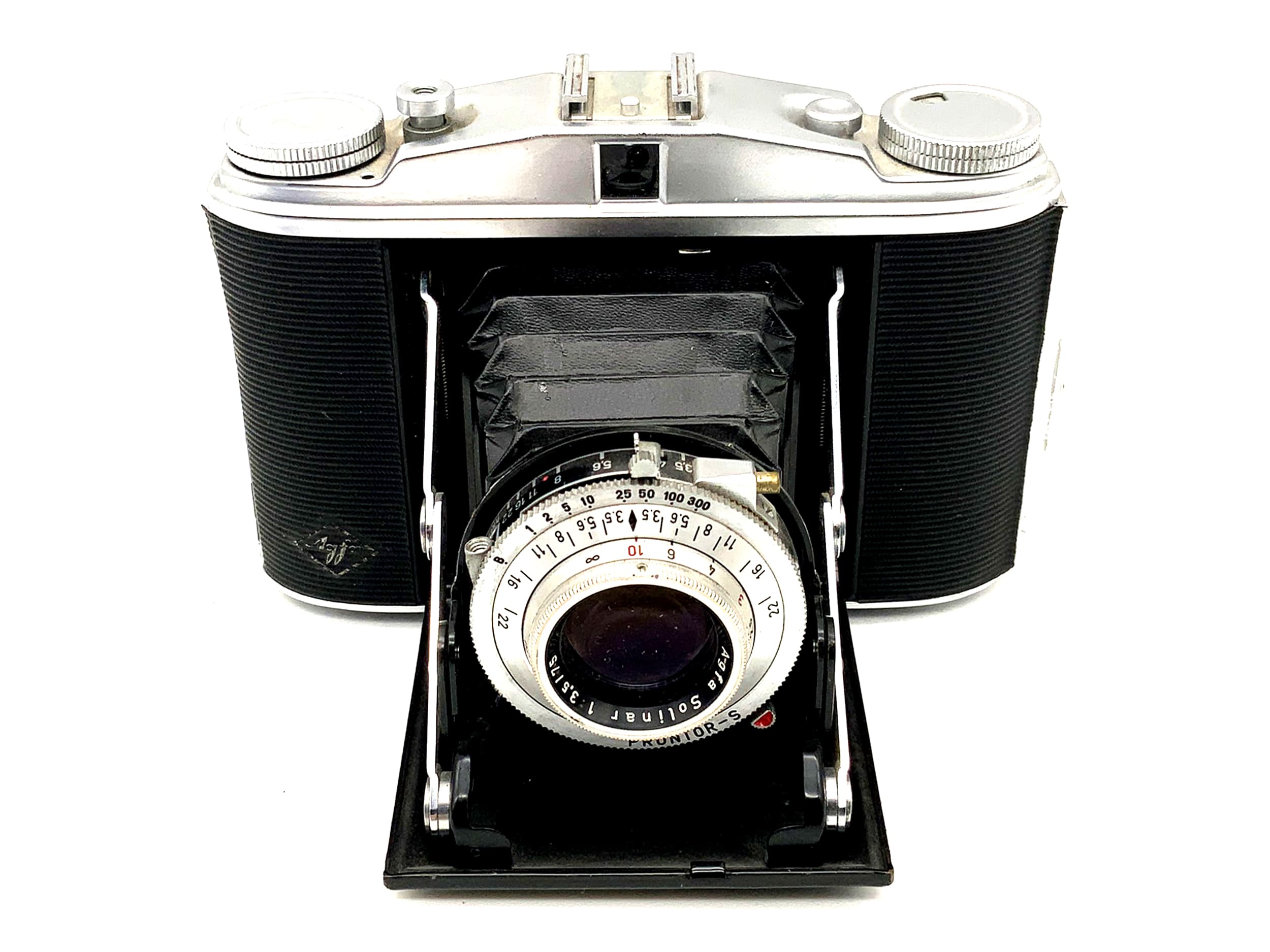 Agfa Isolette II folding camera with Solinar 1:3.5/75 Prontor-S