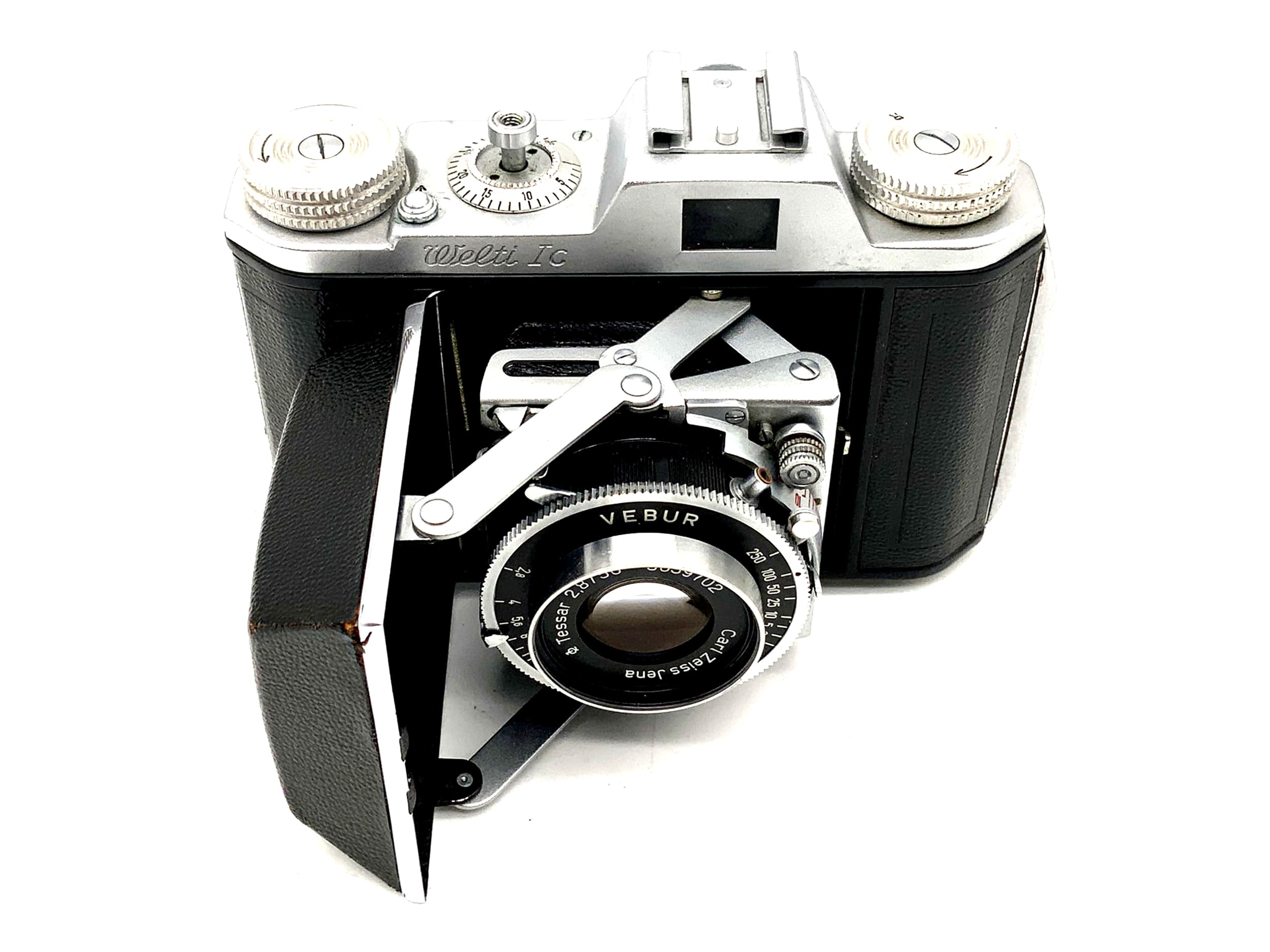 Welta Welti Ic folding camera with Carl Zeiss Tessar 2.8/50 Vebur