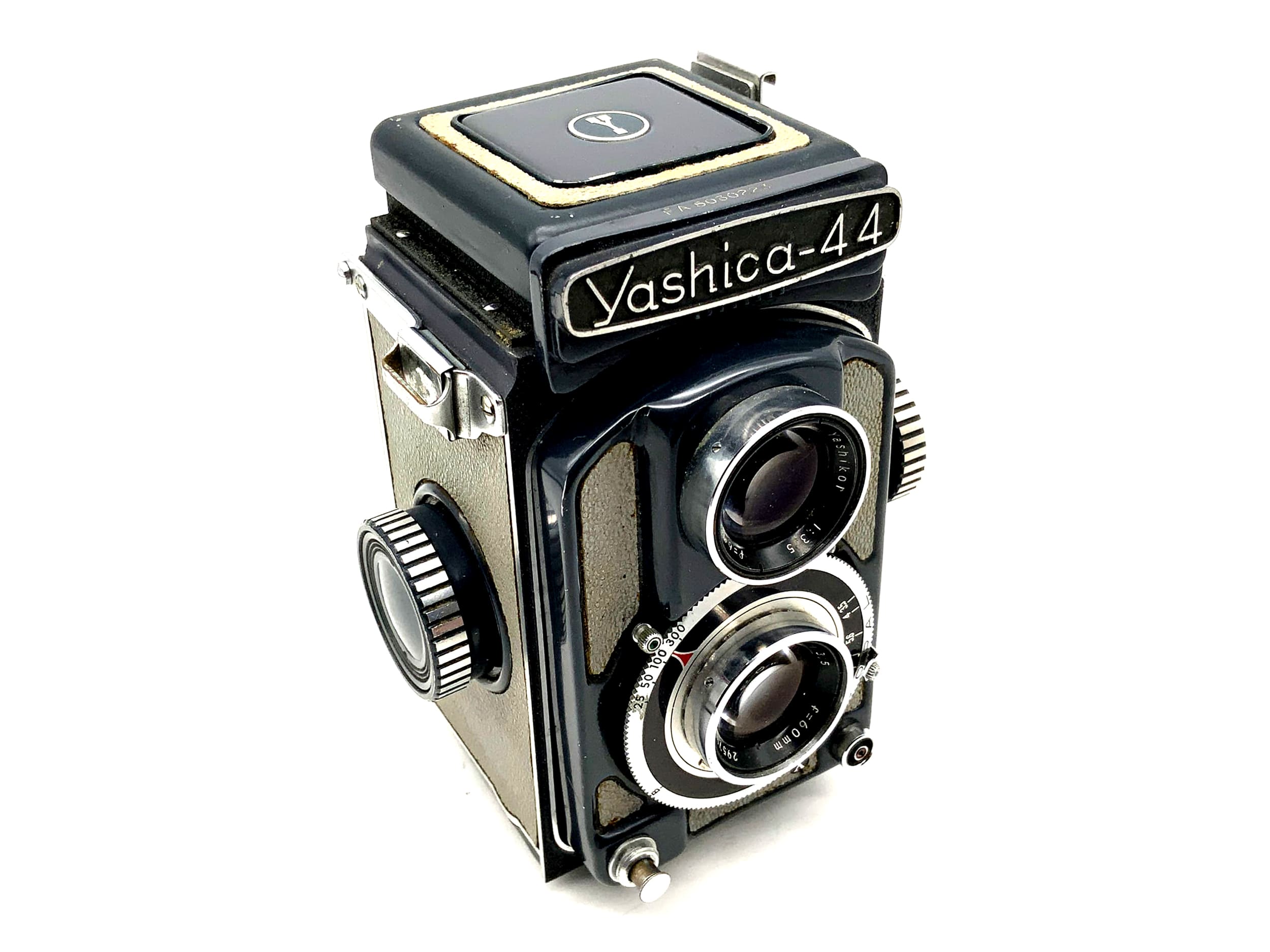 Yashica 44 TLR avec appareil photo bi-objectif Yashikor 1:3,5 f=60 mm Copal