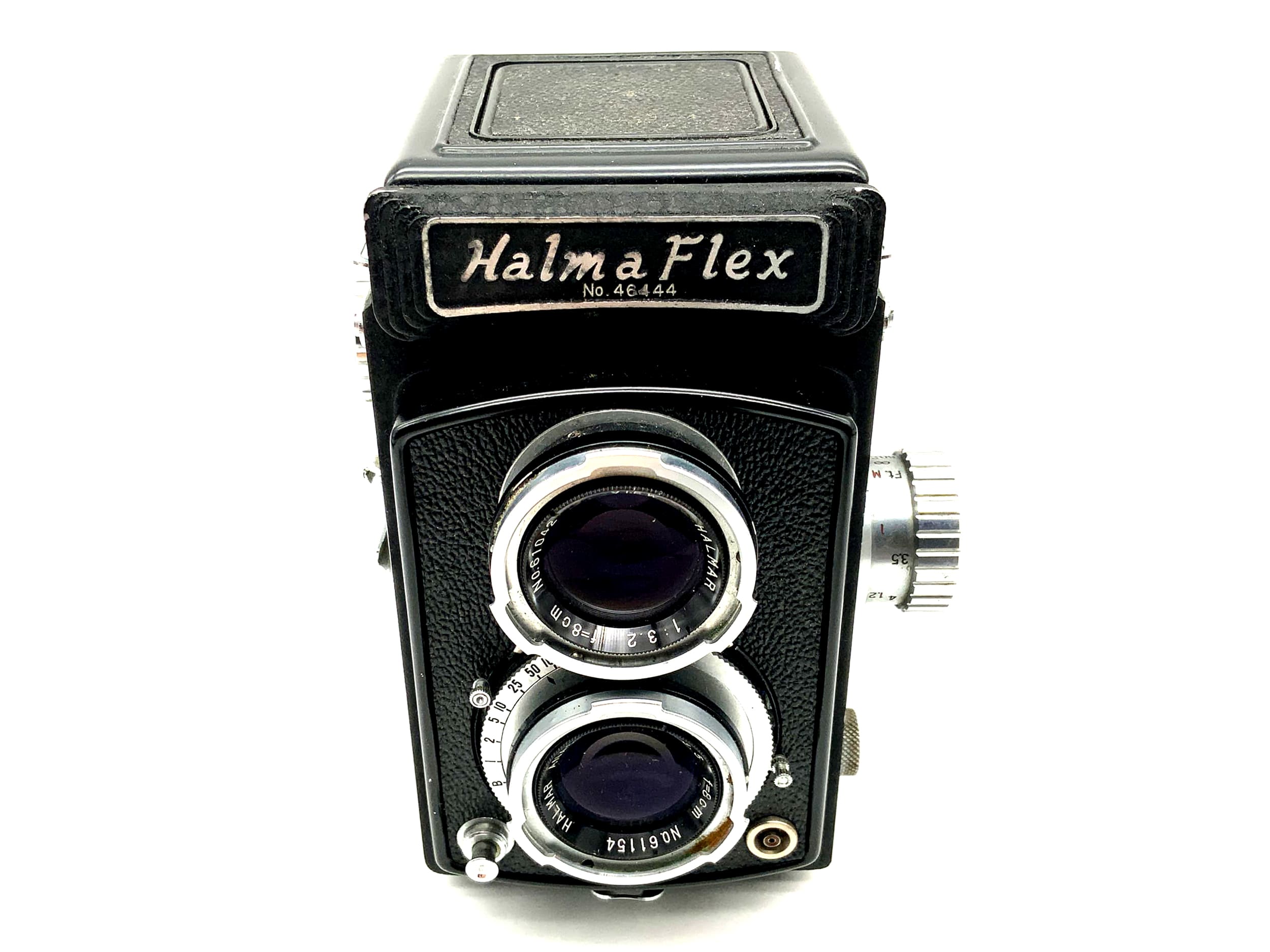 Appareil photo Halma Flex TLR avec Anastigmat 1:3,5 f=8cm 6x6 à double objectif