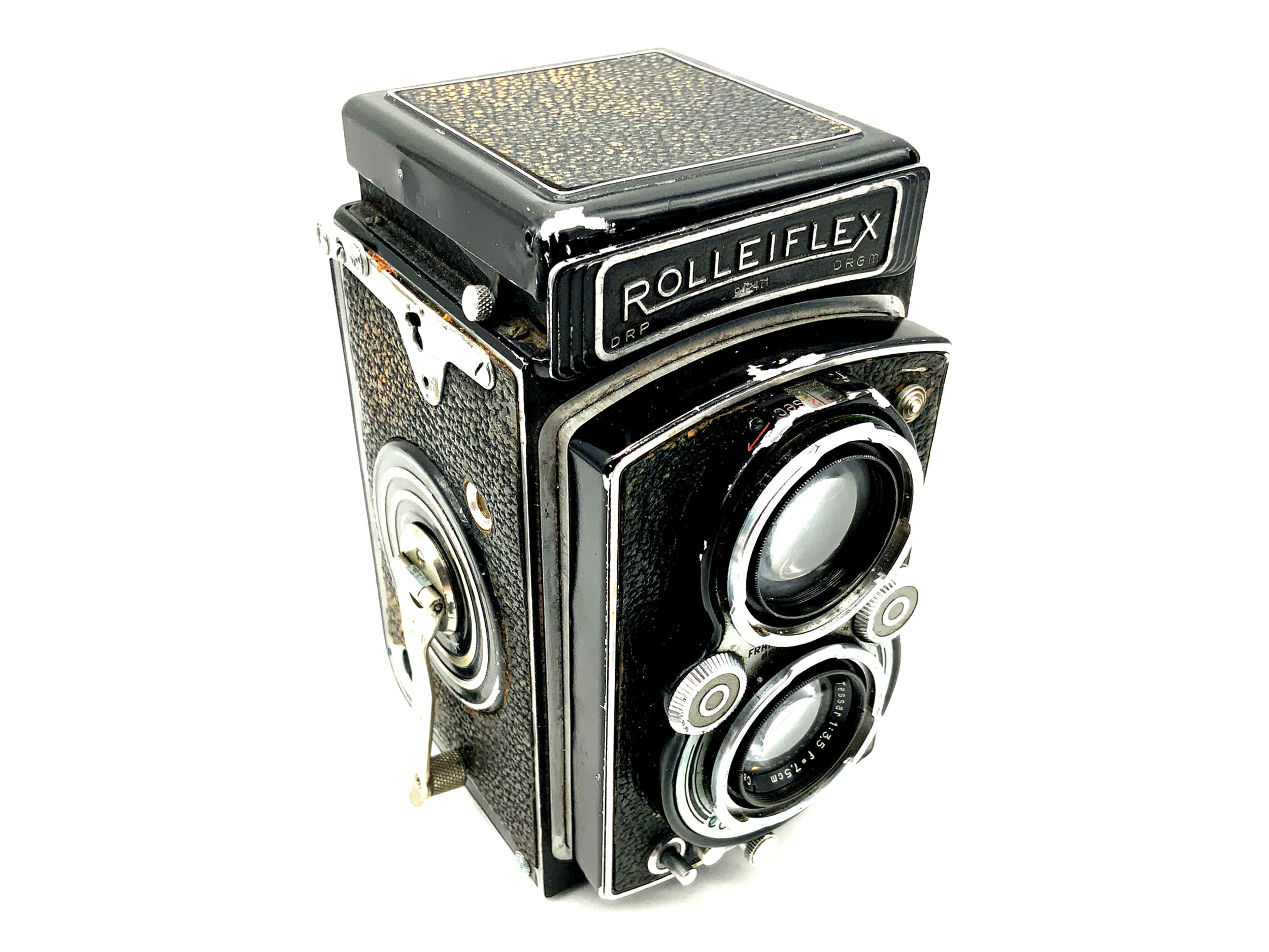 Appareil photo bi-objectif Rollei Rolleiflex TLR avec Tessar 1:3,5 f=7,5cm Compur Rapid