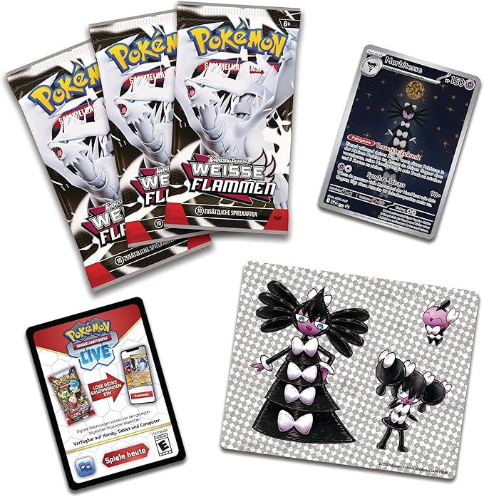 Pokémon Karmesin & Purpur Weiße Flammen Tech Sticker Kollektion (deutsch)