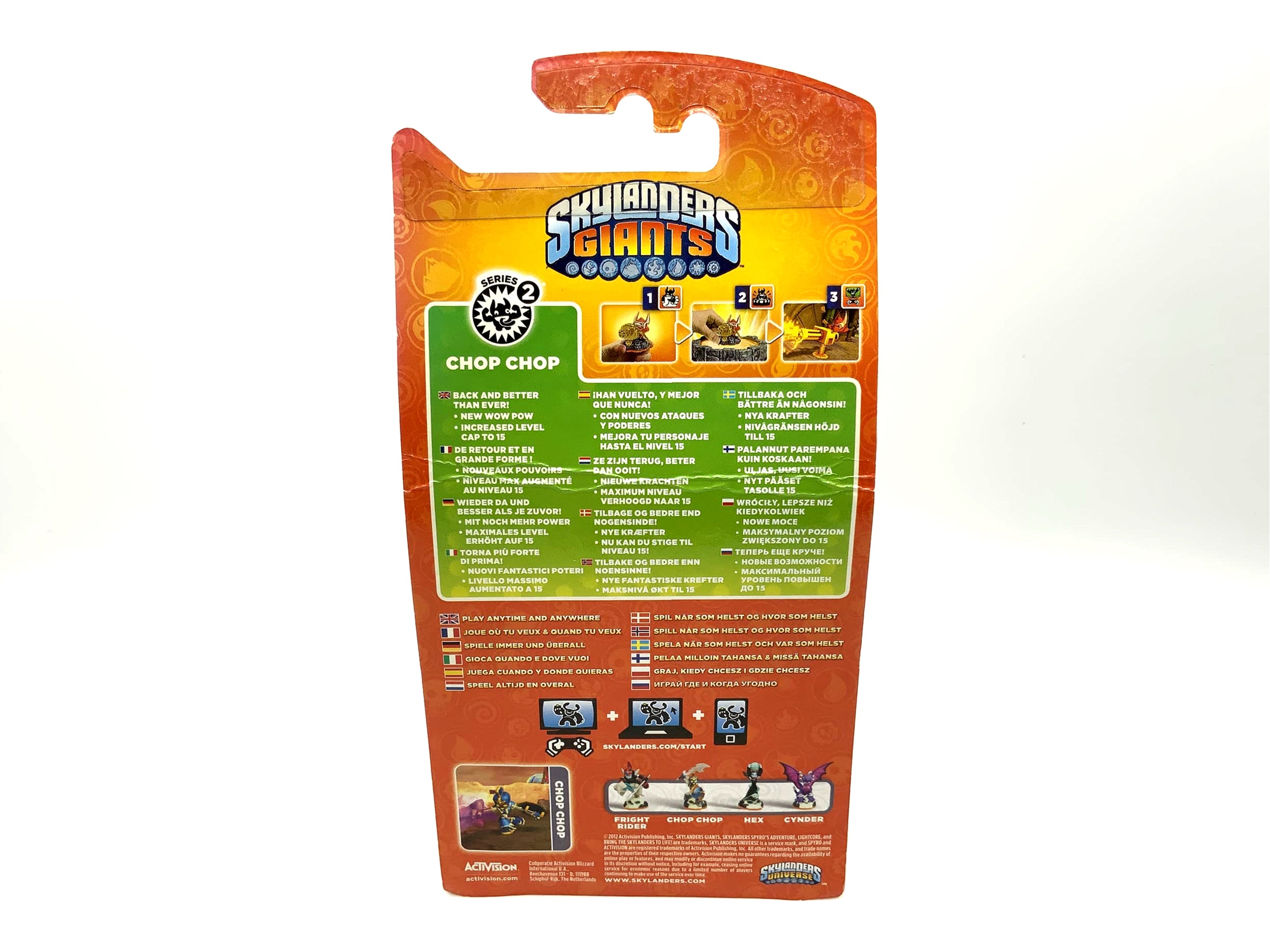 Metallic Blue Chop Chop Skylanders Giants exclusive Toy Fair 2013 Edition rare