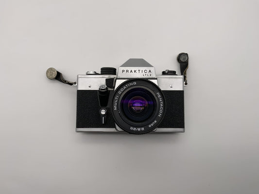 Pentacon Praktica LTL2 mit 2.8 29mm Objektiv Spiegelreflexkamera 35mm analog