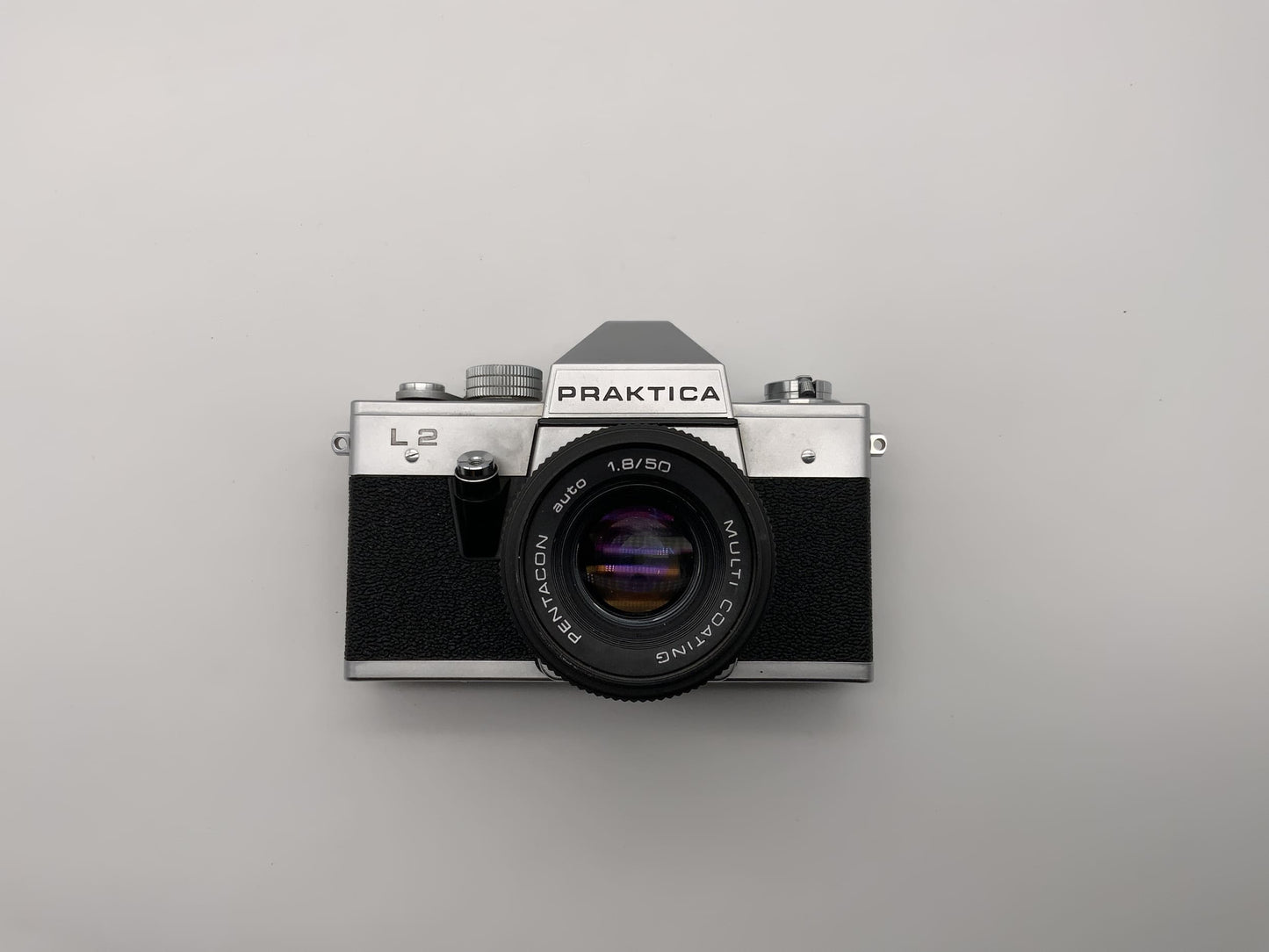 Pentacon Praktica L2 mit 1.8 50mm Objektiv Spiegelreflexkamera 35mm analog