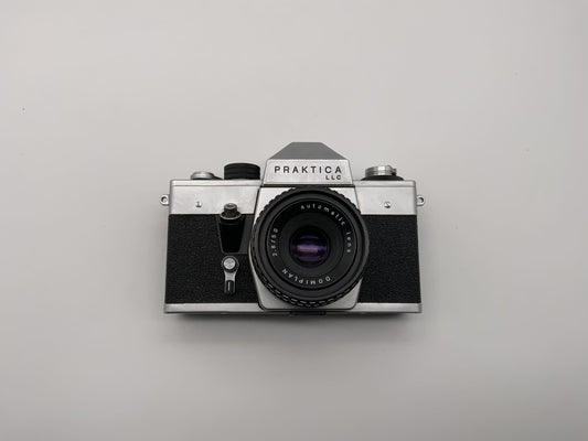 Pentacon Praktica LLC with Domiplan 2.8 50mm SLR camera 35mm analog