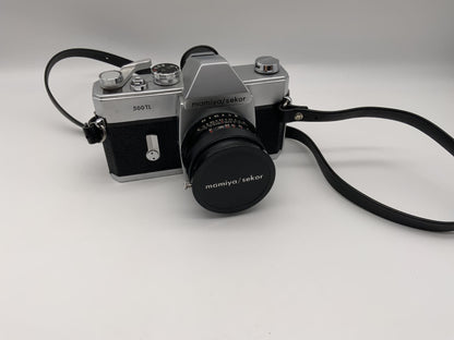 Mamiya Sekor analog SLR camera with Mamiya Sekor 1:2.8 50mm lens