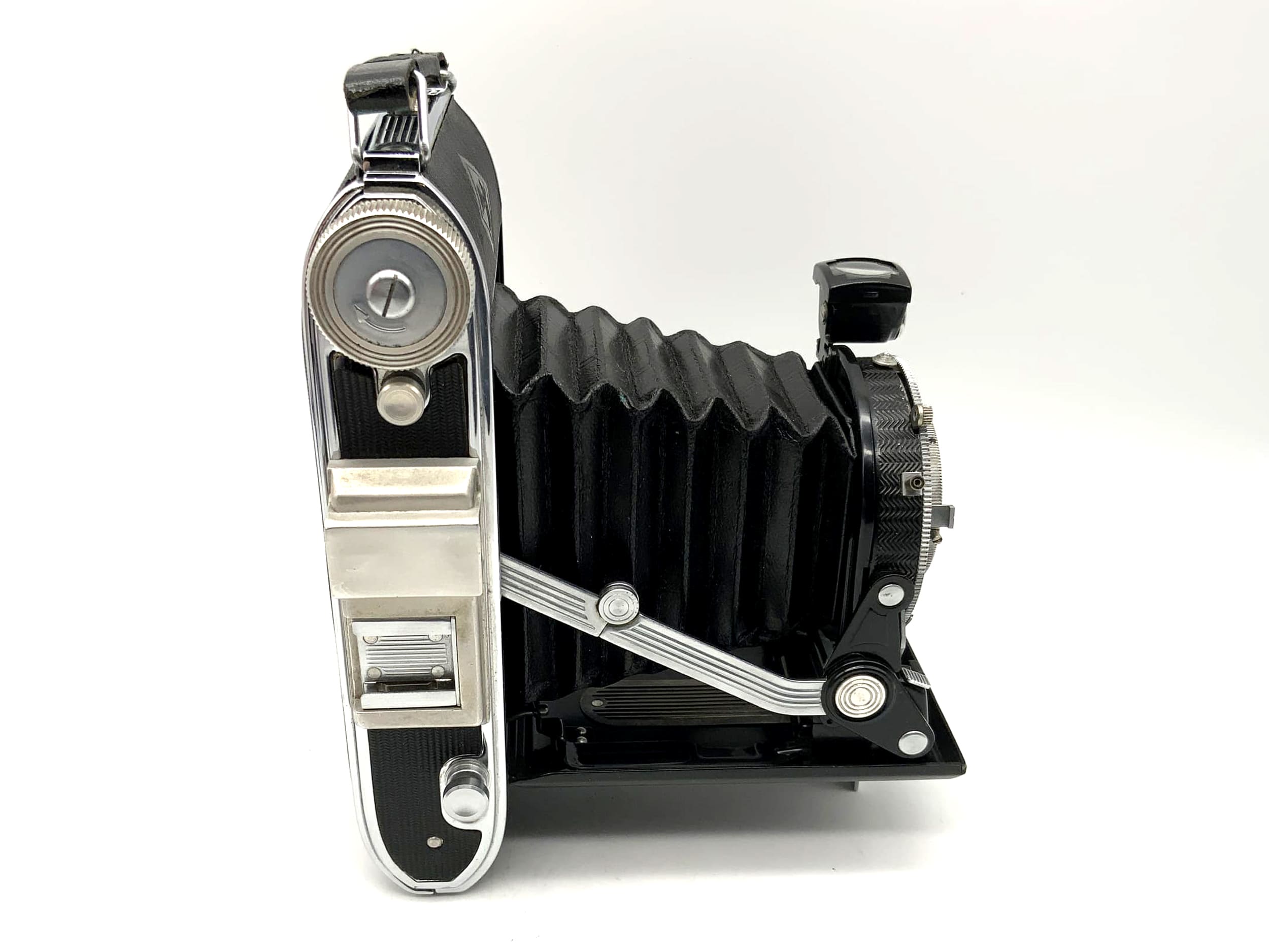 Appareil photo pliable Agfa Billy Record II avec Solinar 1:4,5 f = 105 mm Compur Rapid