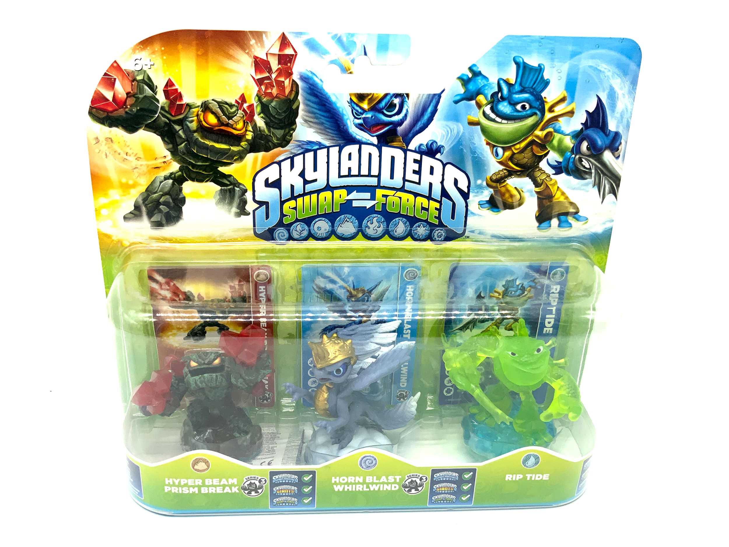 Skylanders Swap Force Triple Pack Crystal Green Riptide Chase Variante in OVP