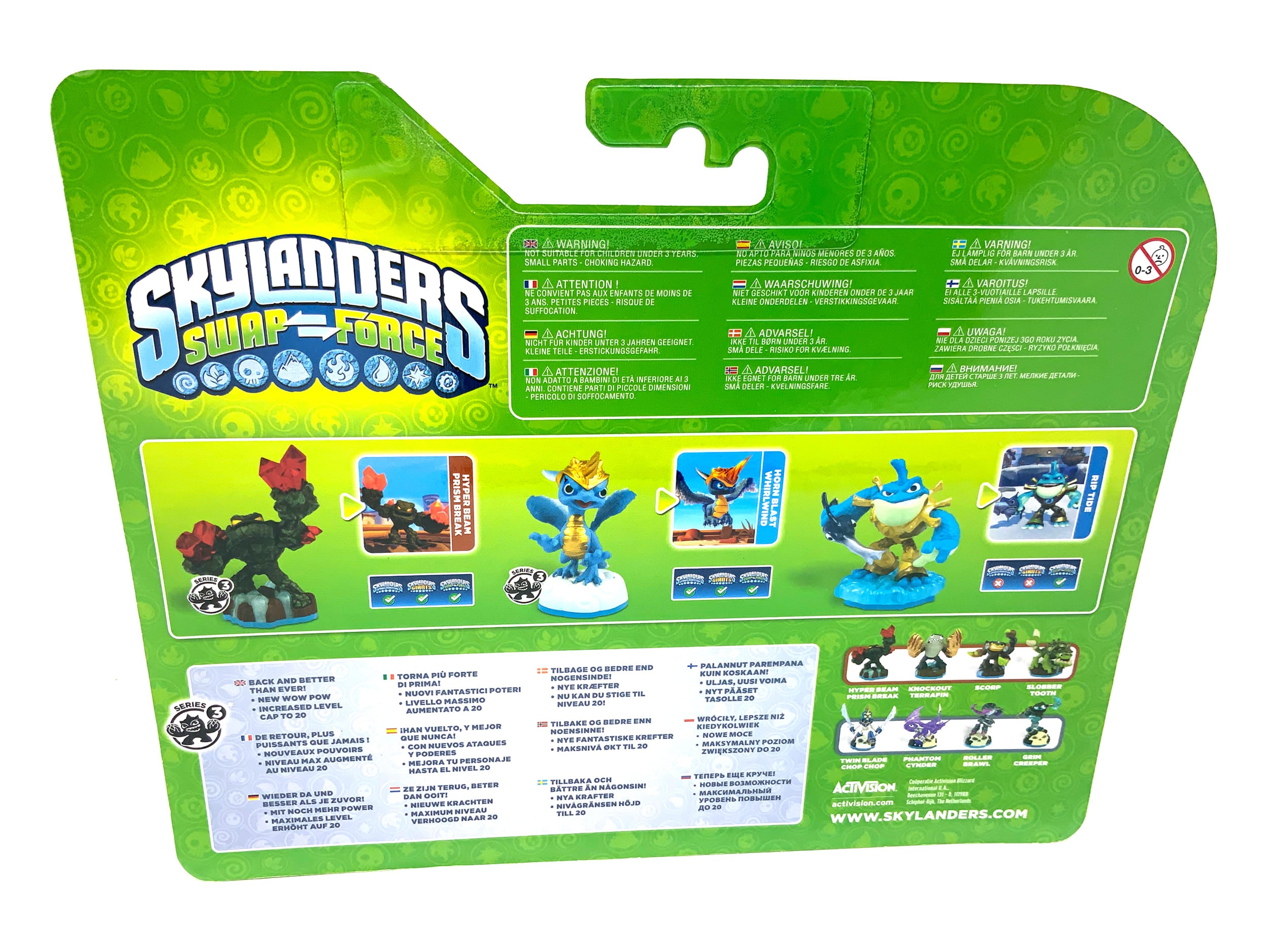 Skylanders Swap Force Triple Pack Crystal Green Riptide Chase Variante in OVP