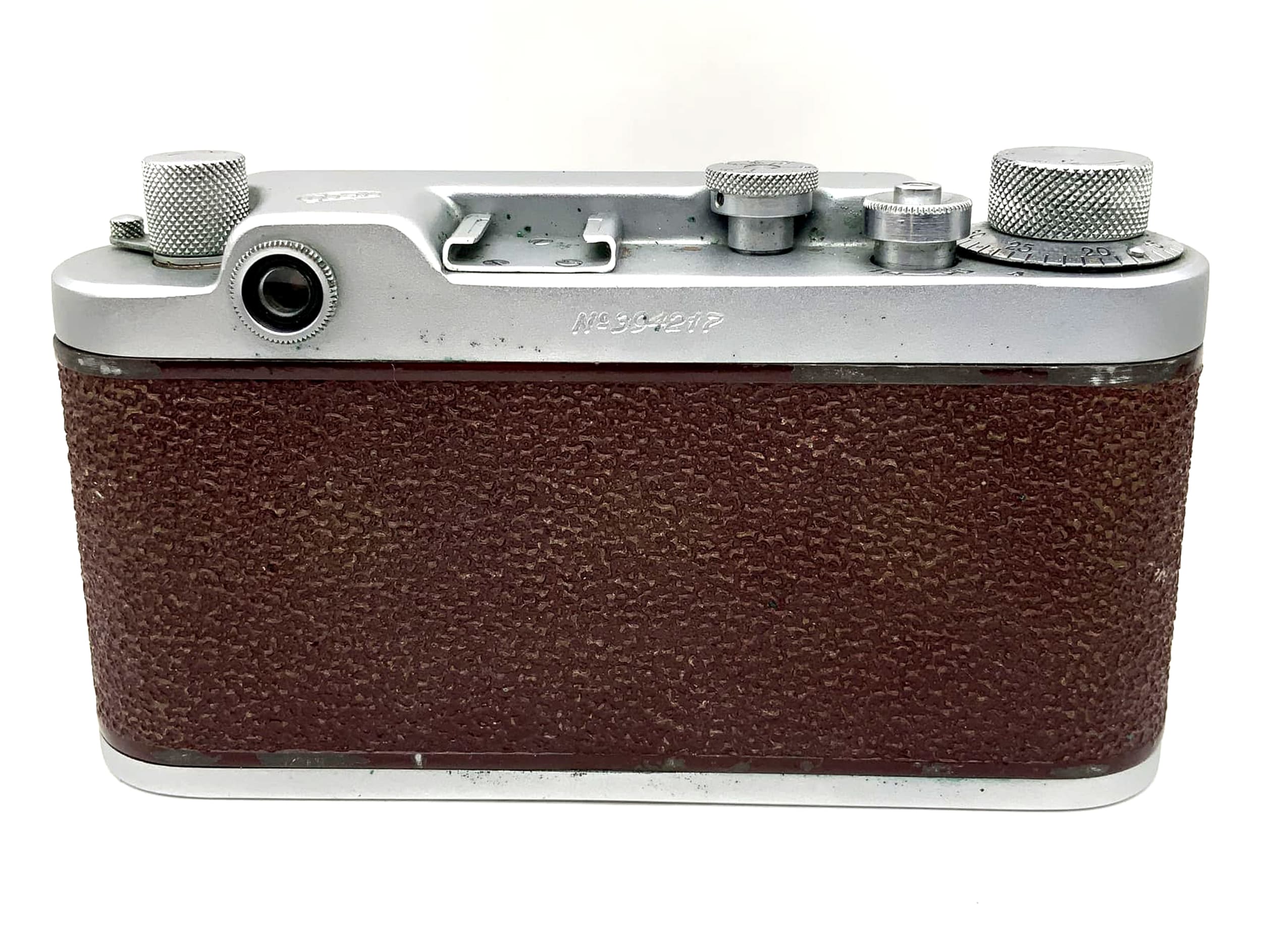 Boîtier de caméra analogique rouge télémétrique FED 2 Type B (M39)