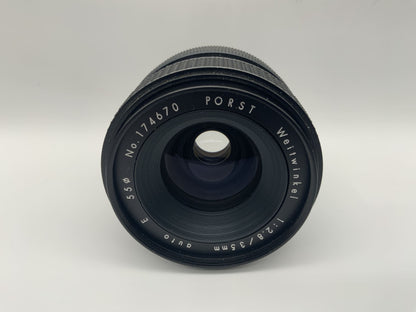 Porst 35mm 1:2.8 Objektiv  auto E Weitwinkel ww Kamera Camera Lens (M42)