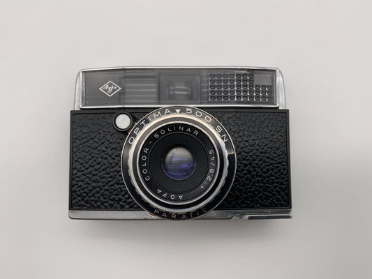 Agfa Optima 500 SN Sucherkamera mit Color Solinar 45mm 1:2.8 35mm Kompaktkamera