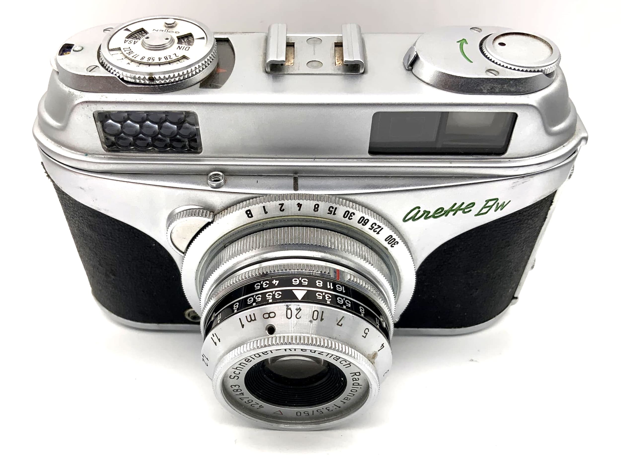 Caméra télémétrique Aka Arette BW Schneider Kreuznach Radionar 1:3.5/50 caméra analogique