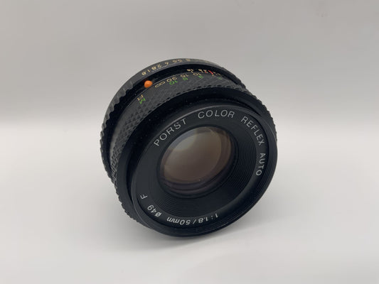 Porst 50mm 1:1.8 Objektiv  F Color Reflex Auto Kamera Camera Lens (M42)