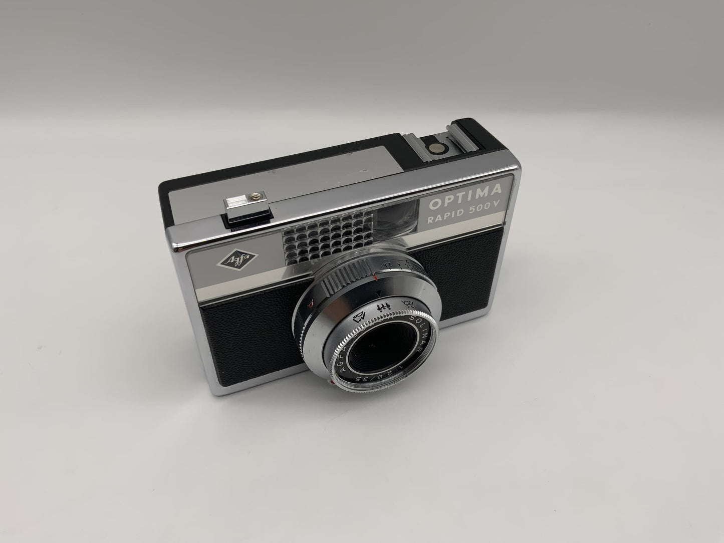 Agfa Optima Rapid 500V Sucherkamera mit Color Solinar 35mm 1:2.8 35mm