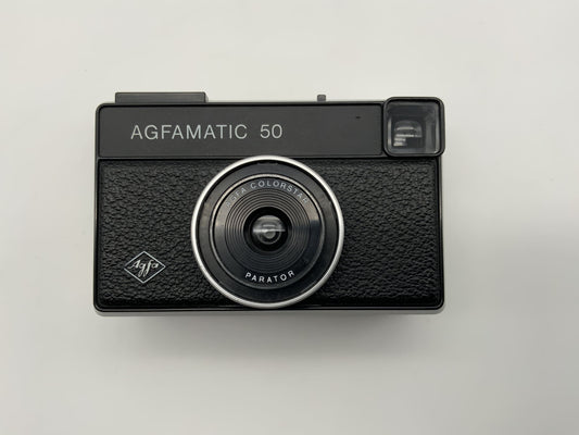 Agfa Agfamatic 50 Sucherkamera mit Colorstar Parator 35mm Kompaktkamera