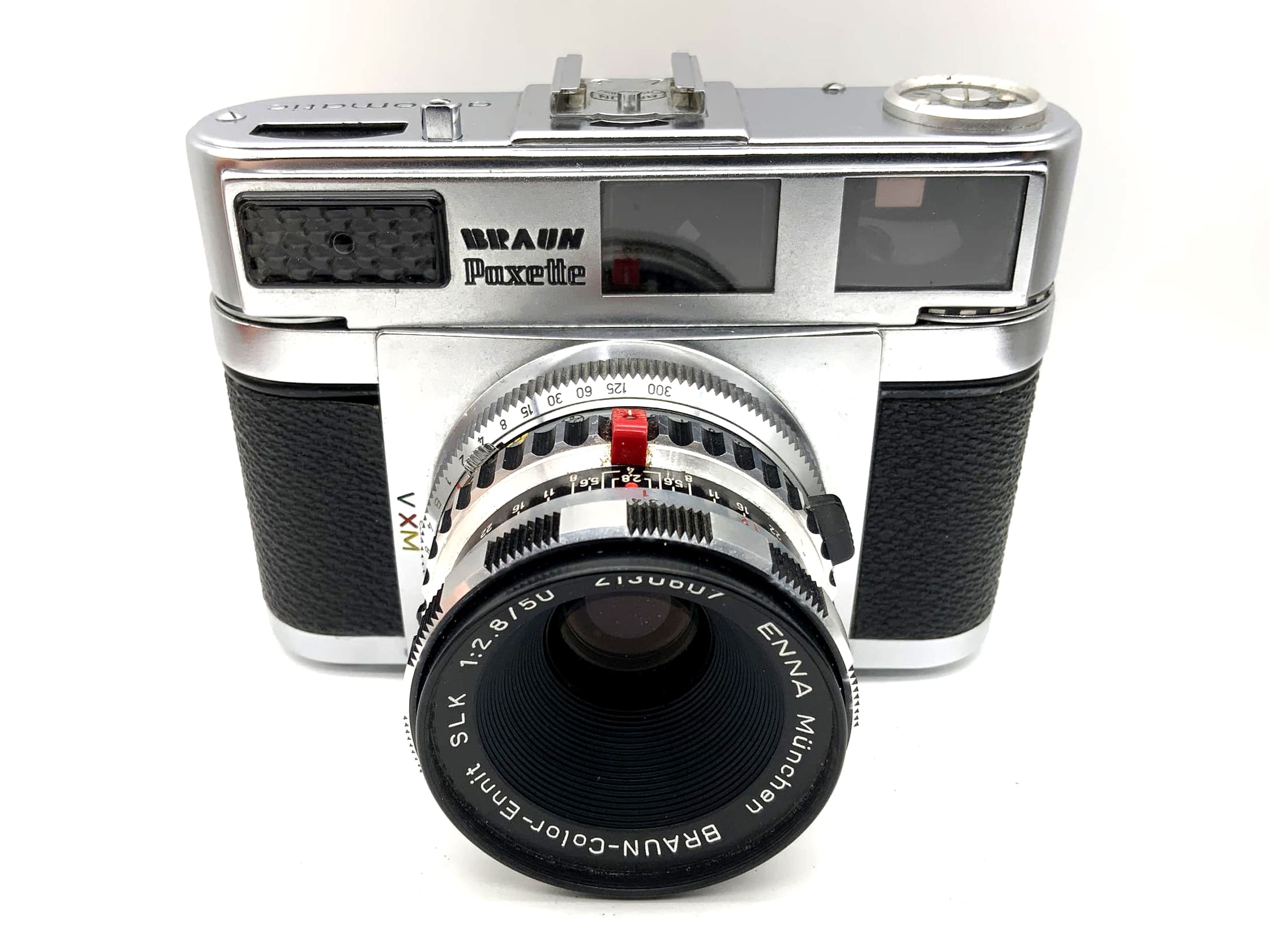 Appareil photo à viseur automatique Braun Paxette Super III Ennit SLK 1:2.8/50 !Beli défectueux !
