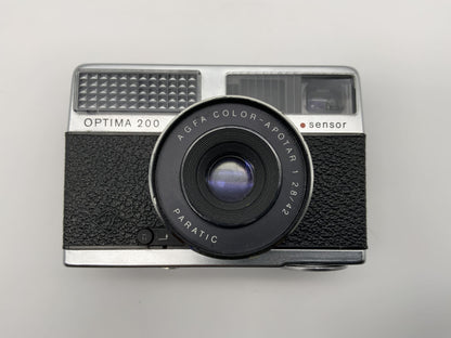 Agfa Optima 200 sensor Sucherkamera mit Color Apotar 42mm 1:2.8 35mm