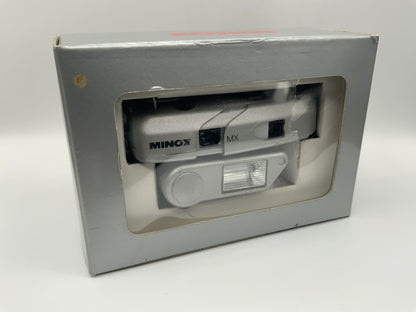 Minox MX mit Minox 1:4.8 f=15mm 60209 mit OVP und Blitz Miniaturkamera Spy Cam