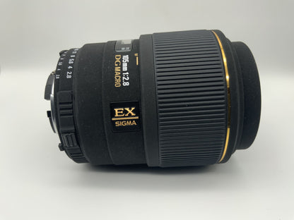 Sigma 105mm 1:2.8 Objektiv  DG Macro EX Sigma Kamera Camera Lens (Nikon AF)