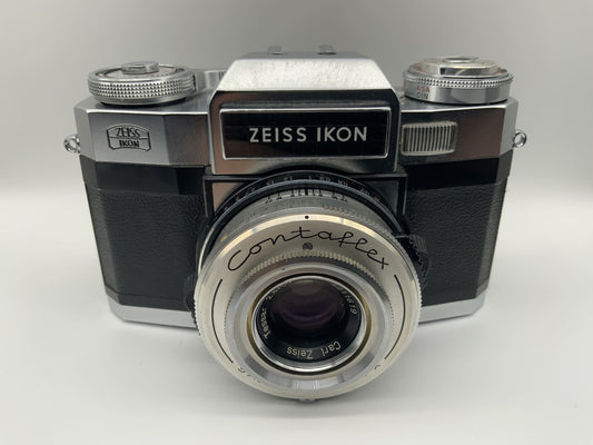 Zeiss Ikon Contaflex Synchro-Compur-X (Carl Zeiss Tessar 2,8/50) !Beli defekt!