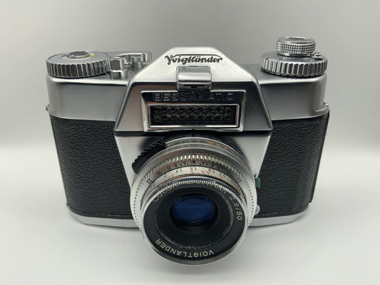 Voigtländer Bessamatic SLR Synchro-Compur-X (Color-Lanthar 2.8/50) Beli defekt!