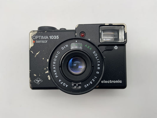 Agfa Optima 1035 sensor Sucherkamera mit Solitar S 40mm 1:2.8 35mm