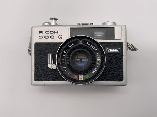 Ricoh 500 G Sucherkamera mit Rikenon 40mm 1:2.8 35mm Kompaktkamera