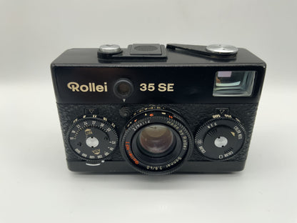 Rollei 35 SE Sucherkamera mit Rollei-HFT Sonnar 2,8/40 schwarz !Text lesen!