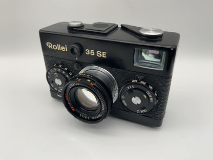 Rollei 35 SE Sucherkamera mit Rollei-HFT Sonnar 2,8/40 schwarz !Text lesen!