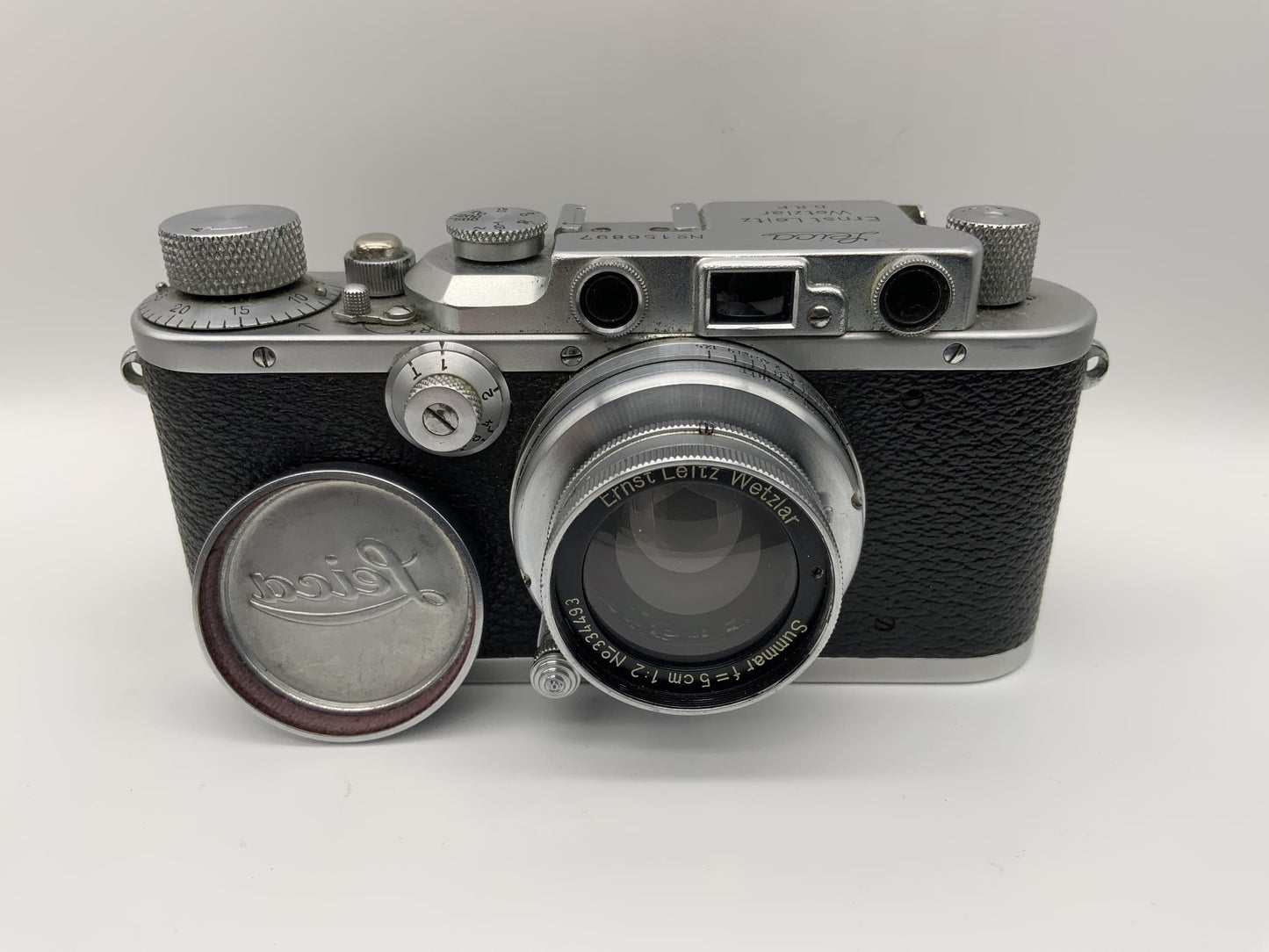 Leitz Leica III 1935 Sucherkamera mit Summar 5cm 1:2 50mm Leica 3 No. 156897