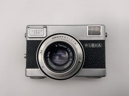 Carl Zeiss Werra Sucherkamera mit Tessar 50mm 1:2.8 35mm Prestor RVS