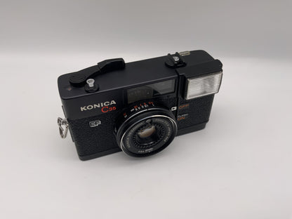 Konica C35 EF Sucherkamera mit Hexanon 38mm 1:2.8 35mm Kompaktkamera