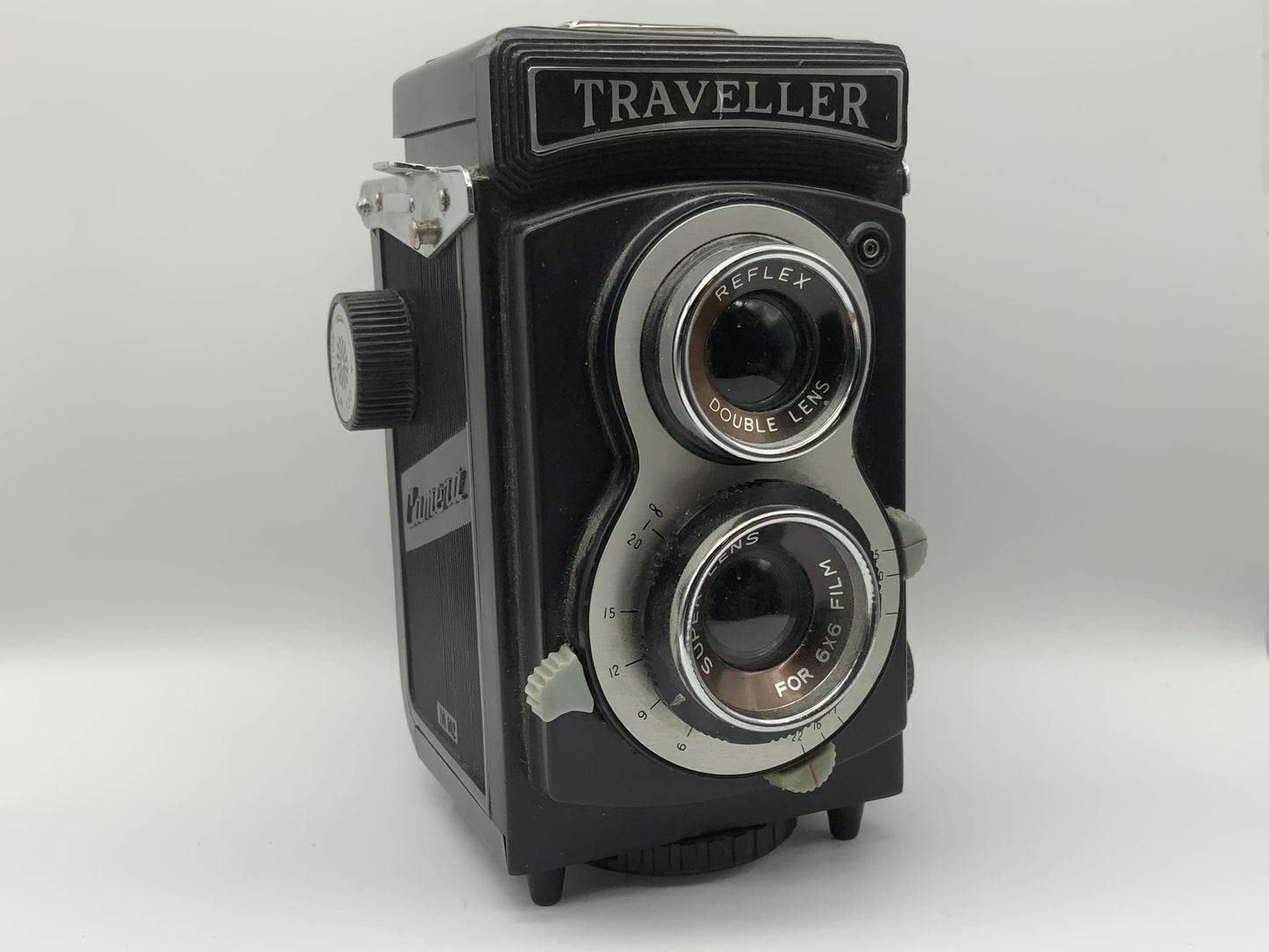 Traveller Reflex Double Lens TLR mit Super Lens for 6x6 film zweiäugige Kamera