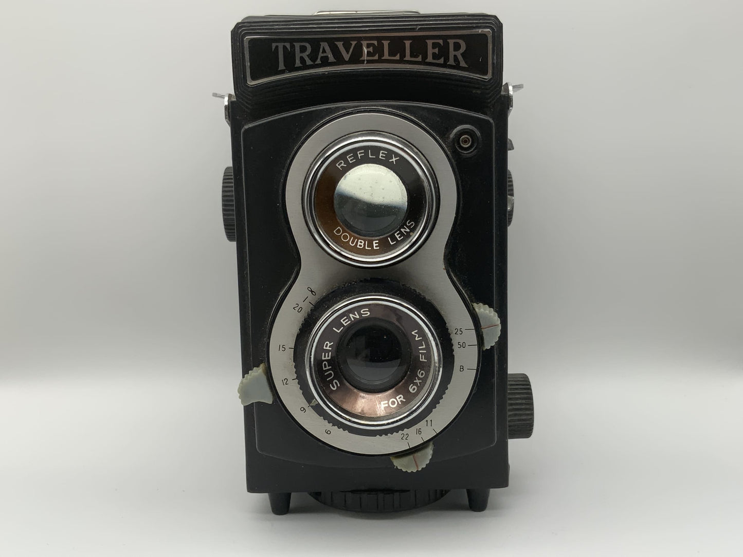 Traveller Reflex Double Lens TLR mit Super Lens for 6x6 film zweiäugige Kamera