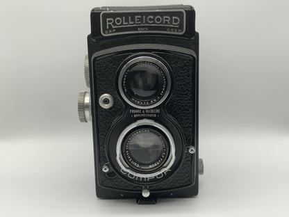 Rollei Rolleicord II TLR mit Carl Zeiss Triotar 1:3.5 f=7,5cm Compur 6x6 F&H