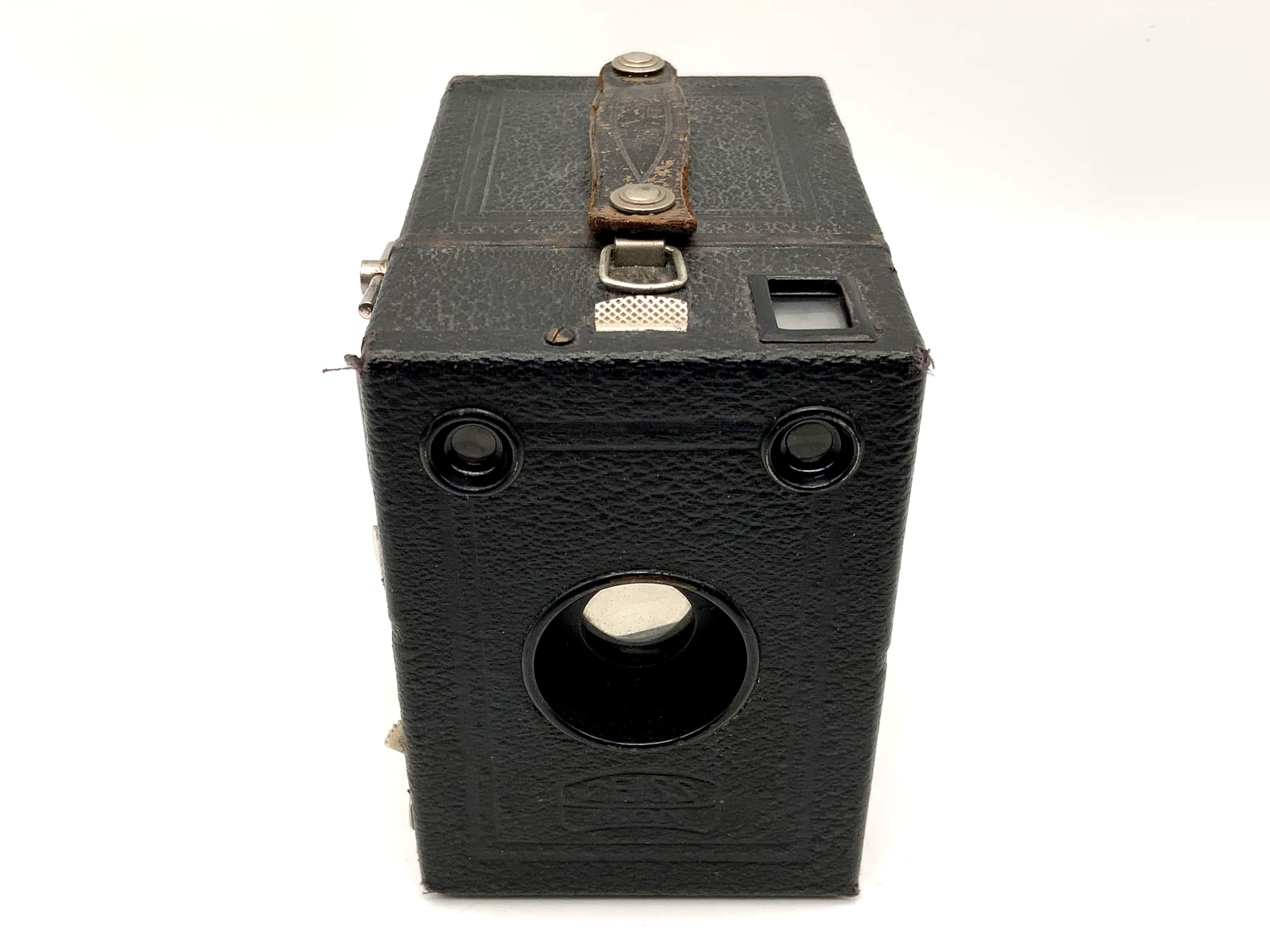 Appareil photo Zeiss Ikon Box-Tengor 54/2 avec caméra analogique à film en rouleau Goertz Frontar