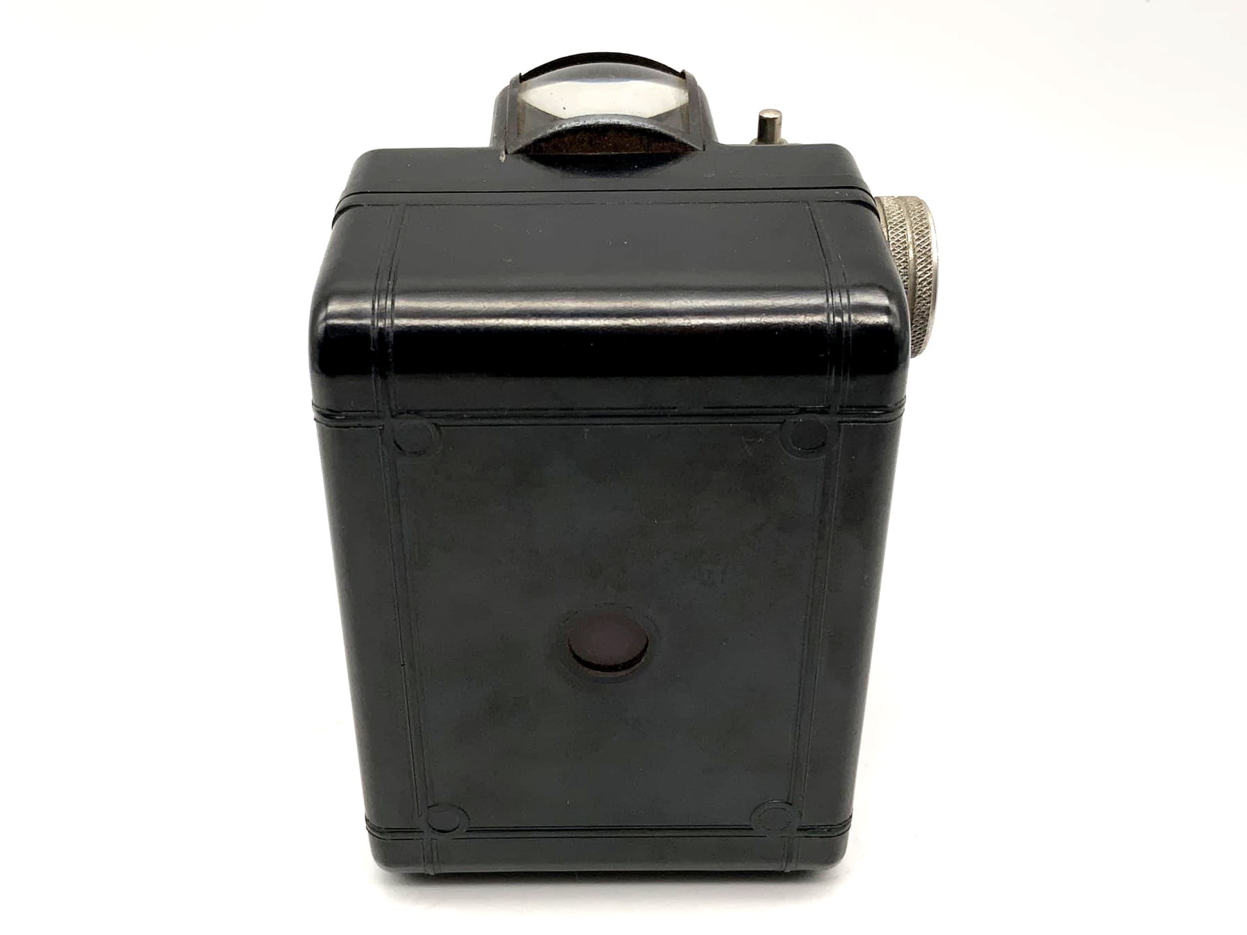 Appareil photo analogique Genos Optik 1:8 Box avec pellicule en bakélite