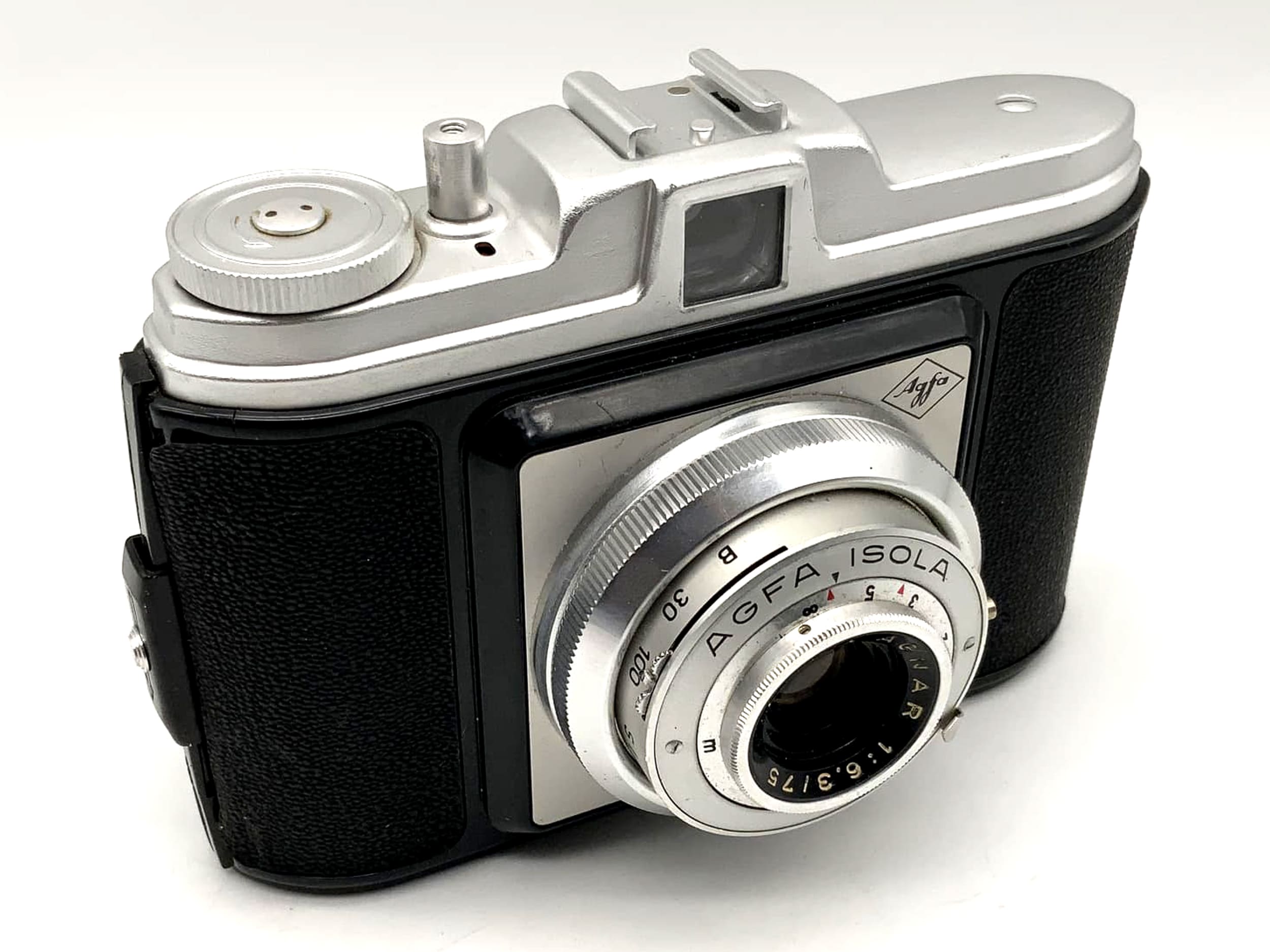Appareil photo à pellicule en rouleau Agfa Isola avec appareil photo analogique à pellicule en rouleau Agnar 1:6,3/75