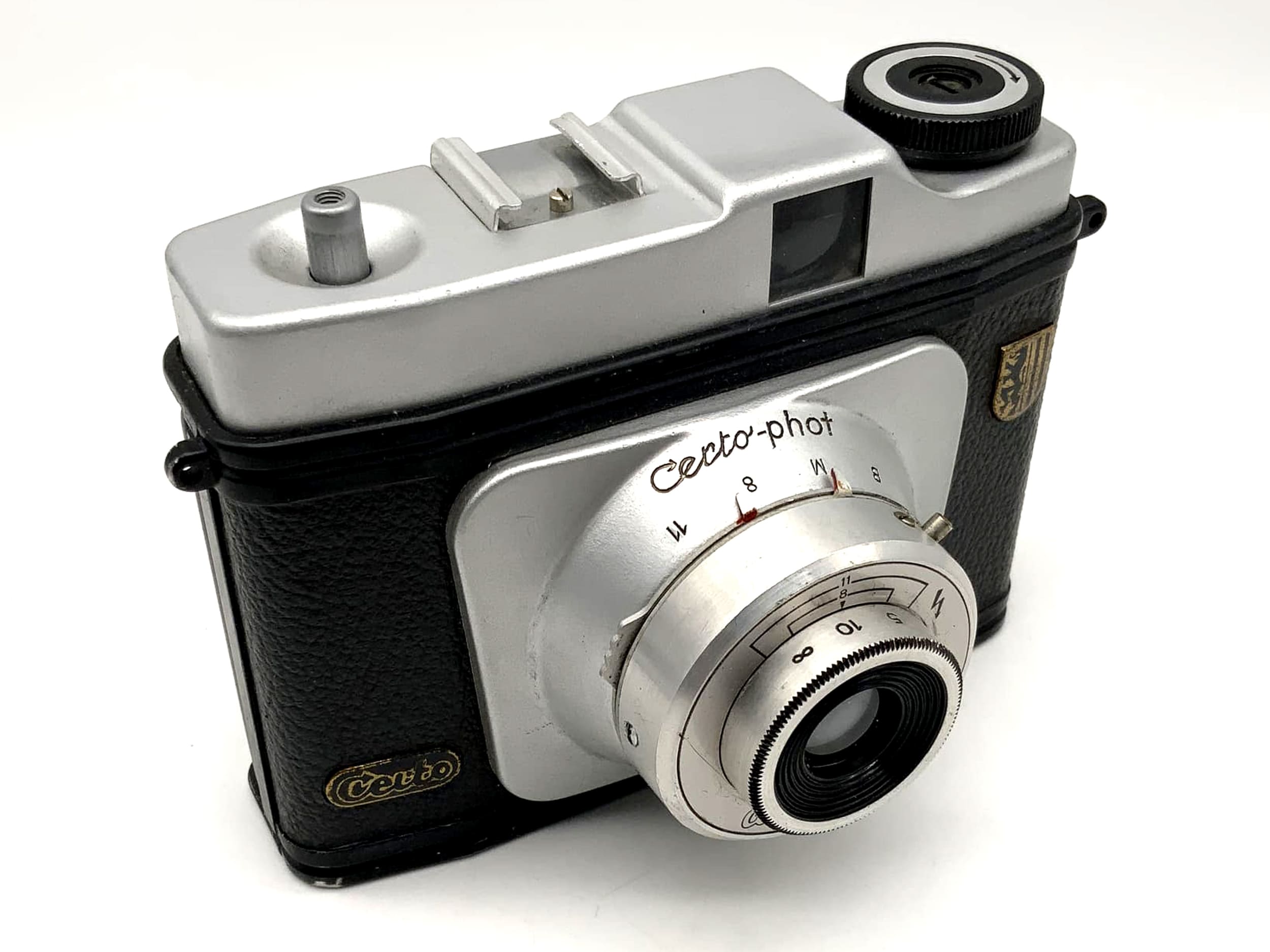 Appareil photo argentique Certo phot roll 6x6, appareil photo analogique vintage des années 1950